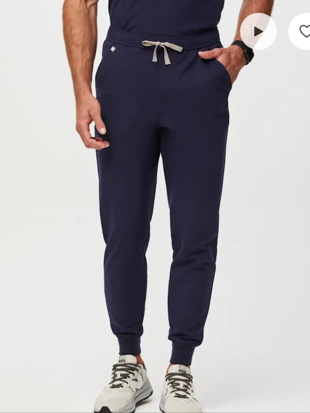 Figs Tansen Jogger Scrub Pant In Navy Blue NWOT